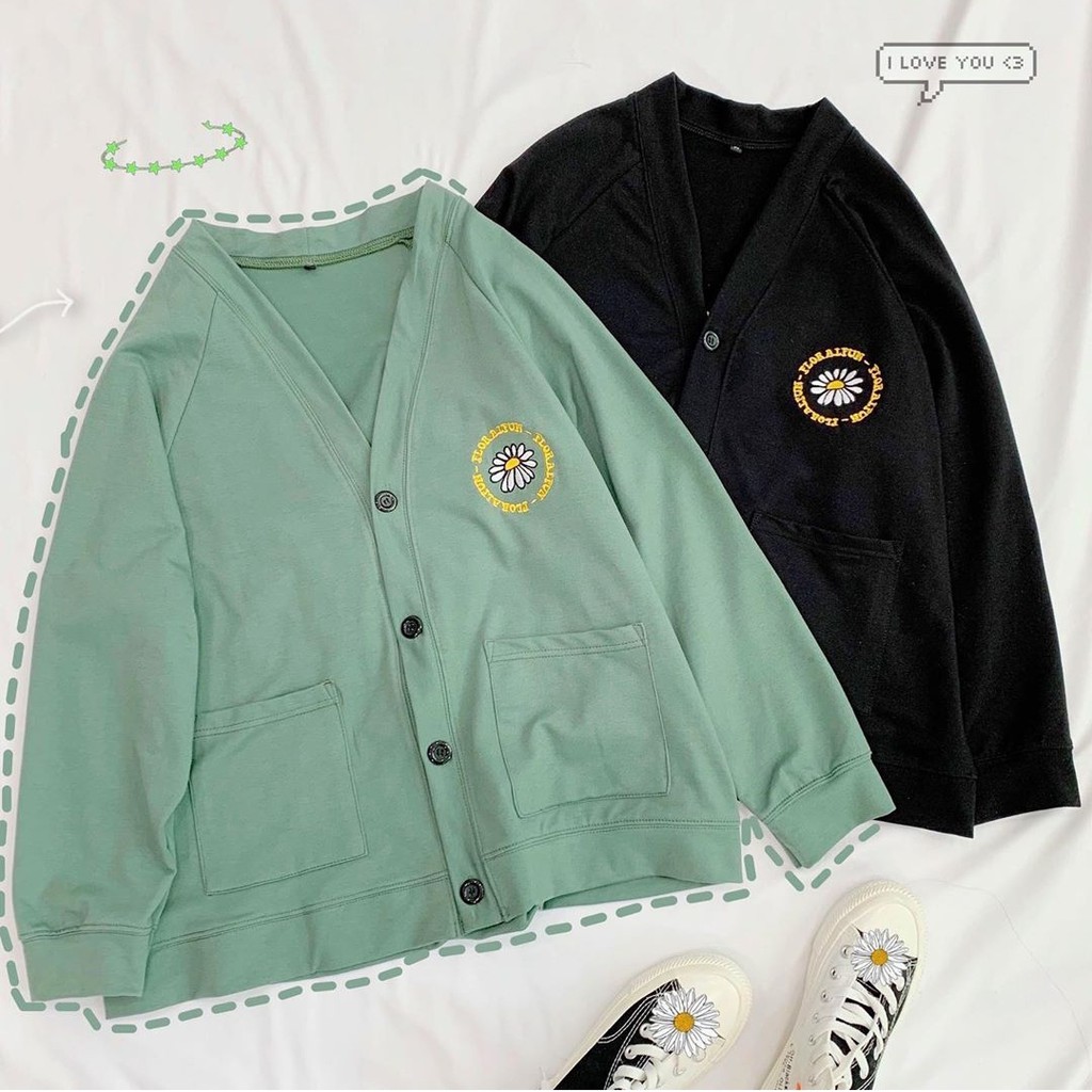 Áo khoác CARDIGAN FLORAL 5 màu | BigBuy360 - bigbuy360.vn