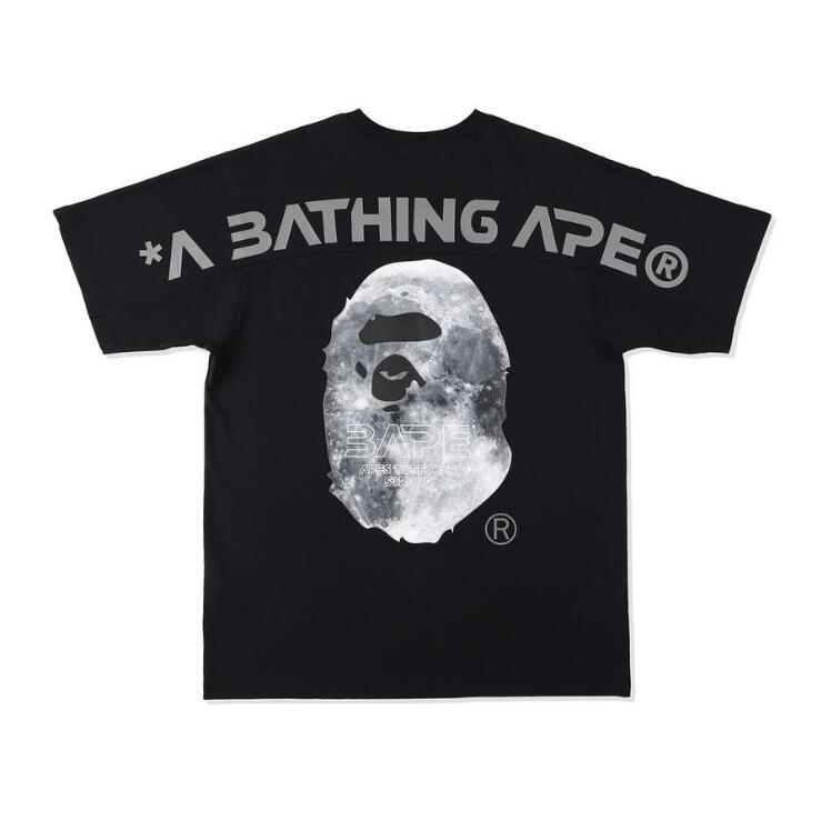Áo Thun Cotton Tay Ngắn In Họa Tiết Bape Thời Trang Cho Nam Và Nữ