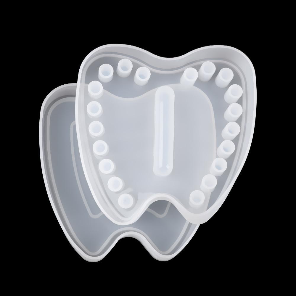 MUVAKO Khuôn Làm Giá Đỡ Răng Sữa Em Bé Chất Liệu Resin Trong Suốt