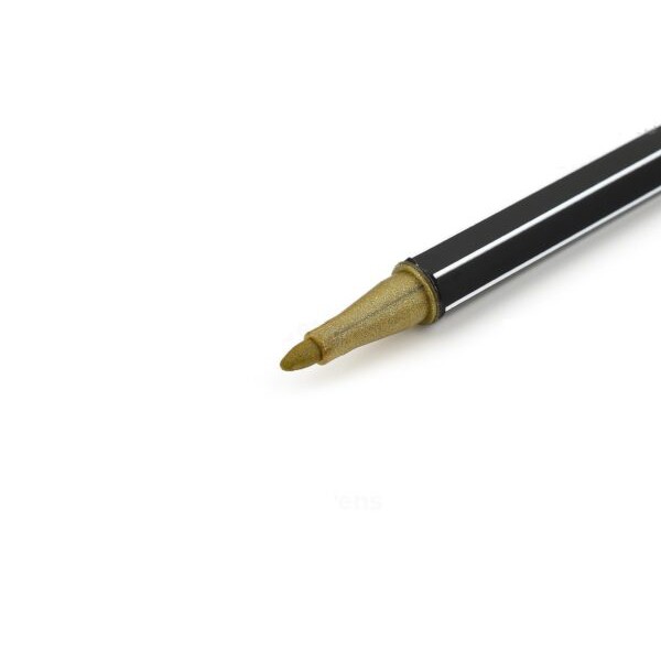 Bút lông nhũ Stabilo Pen 68 Metallic Marker – 1.4 mm – Màu vàng đồng nhũ (Gold)