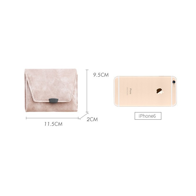 Ví nữ nhỏ ngắn mini bỏ túi đựng tiền nhiều ngăn giá rẻ VD513