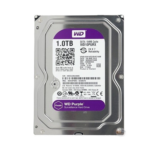 Ổ CỨNG HDD 1T WESTERN TÍM Bảo Hành 24 Tháng