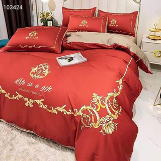 Bộ Vỏ Chăn Ga Gối cotton lụa 20s Lidaco ( nhiều mẫu lựa chọn )