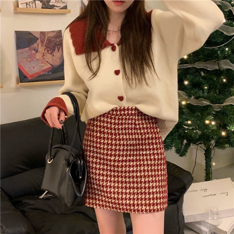 Chân váy chữ A lưng cao mới