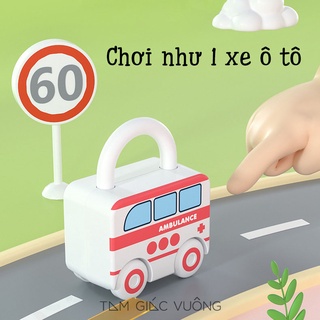 Đồ chơi thông minh cho bé, Ô tô đồ chơi, Đồ chơi giáo dục hình xe hơi giúp bé tập đếm