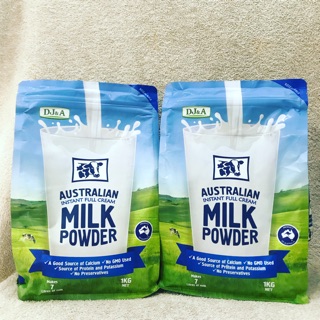 Sữa úc nguyên kem milk powder dj&a 1kg.