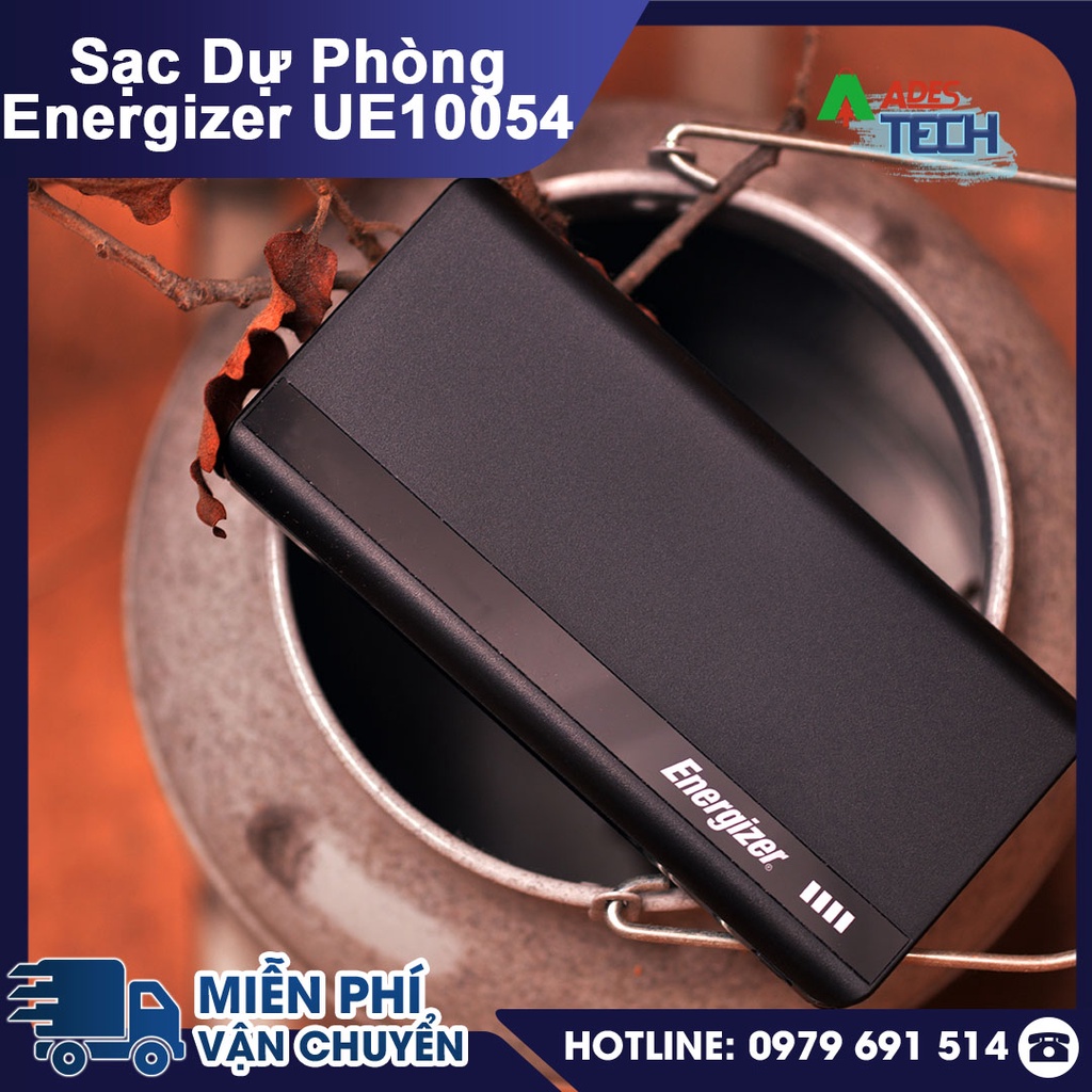 Sạc Dự Phòng Energizer UE10054 10,000mAh | Xạc Đa Thiết Bị | Bảo Hành 24 Tháng