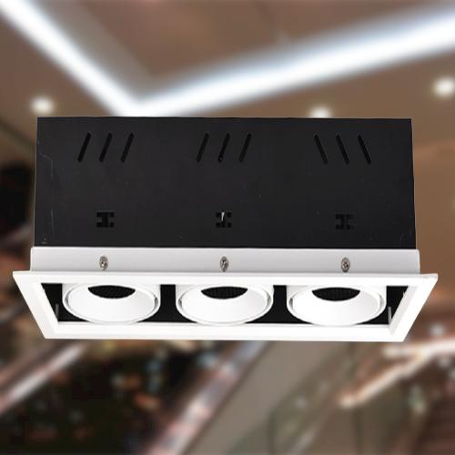 ĐÈN LED DOWNLIGHT MẶT VUÔNG BA BÓNG 3X20W MPE (DLS-320)