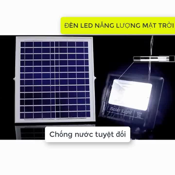 Đèn LED Năng Lượng Mặt Trời Siêu Sáng Chống Nước Đèn Đường Lắp Cổng Den Duy Thắng