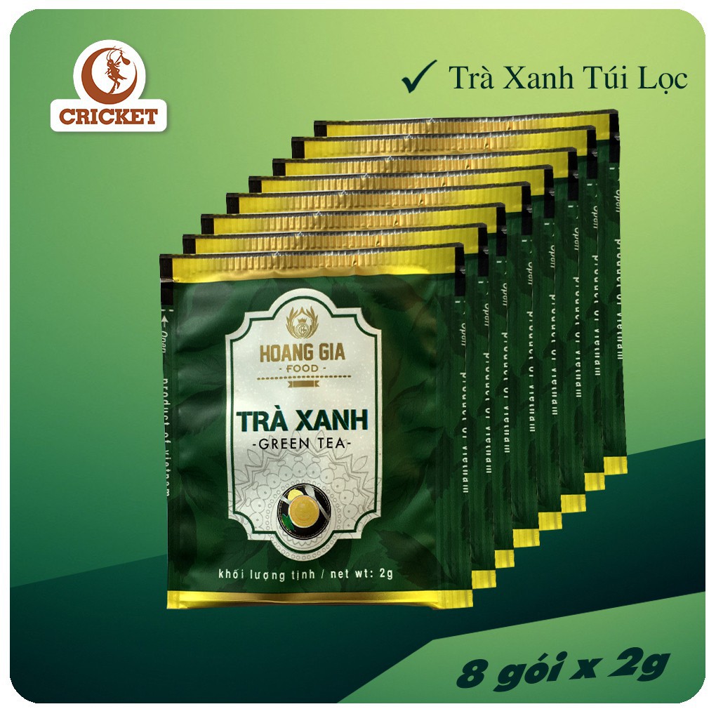 Trà xanh túi lọc Hoàng Gia (Bán lẻ 8 Gói x 2g)