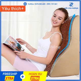 [2 VỎ] Gối dựa lưng đa năng trên giường cho người bệnh cao su non GTL-08S