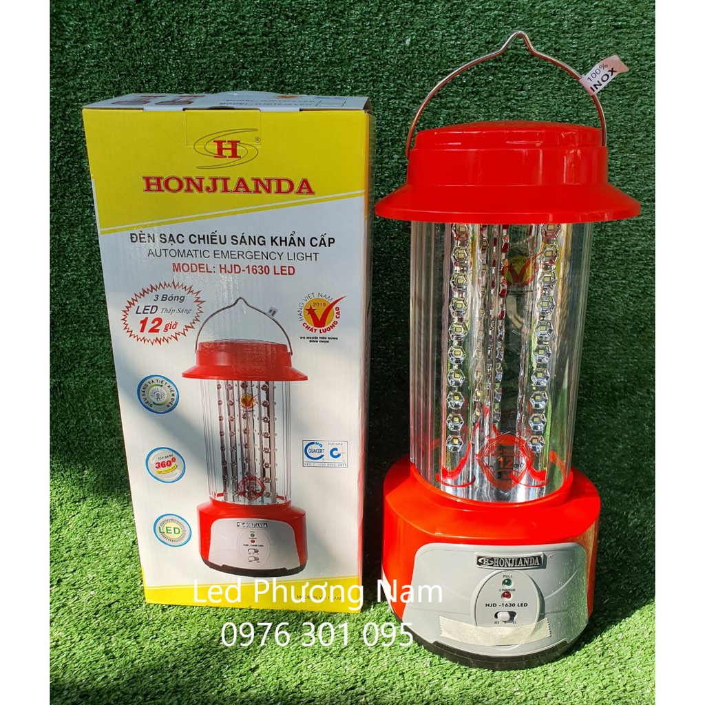 Đèn Sạc Chiếu Sáng Khẩn Cấp HJD-1630 LED (3 bóng led)
