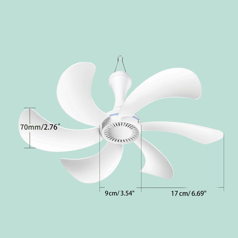 Quạt Trần 43cm 17inch Đường Kính 220V 20W Có Công Tắc