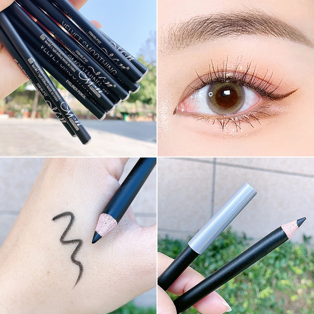 ♕Bút Chì Kẻ Lông Mày Menow Bằng Gỗ Màu Đen Chống Nước Chống Mồ Hôi Lâu Trôi 127