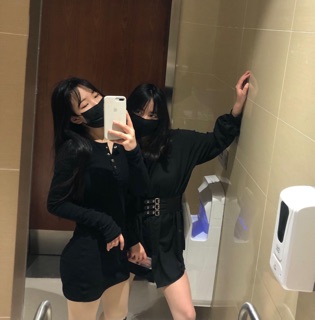 Áo Sơ Mi Dài Kèm Đai Thắt Eo Phong Cách
