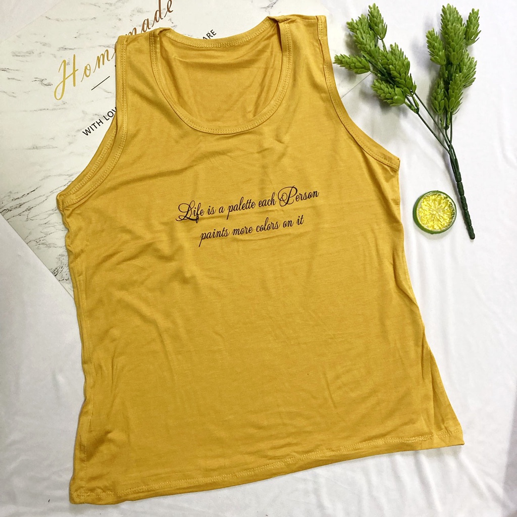 Áo Thun sát nách Cho Nữ Freesize từ 50-60kg thun lạnh 4 chiều mềm dày vừa mặc - AO48