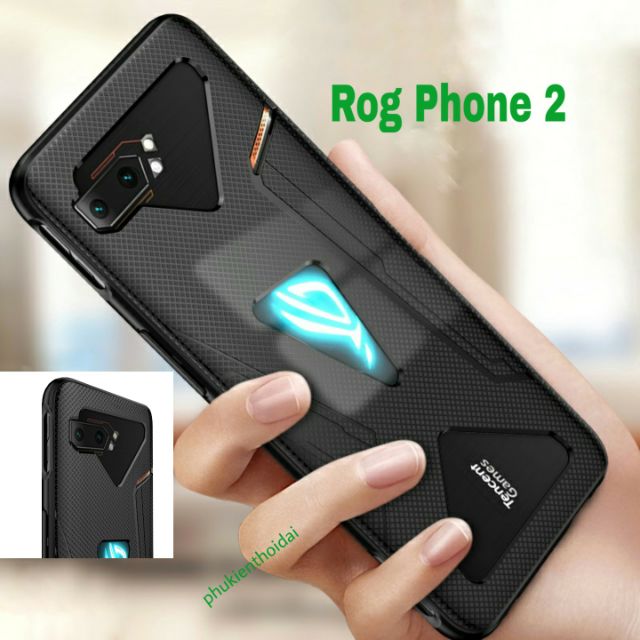 Ốp lưng Asus Rog Phone 2 / Phone 3 / Phone 5 / 5 Pro chống sốc thời trang tản nhiệt Gaming vân carbon siêu bền