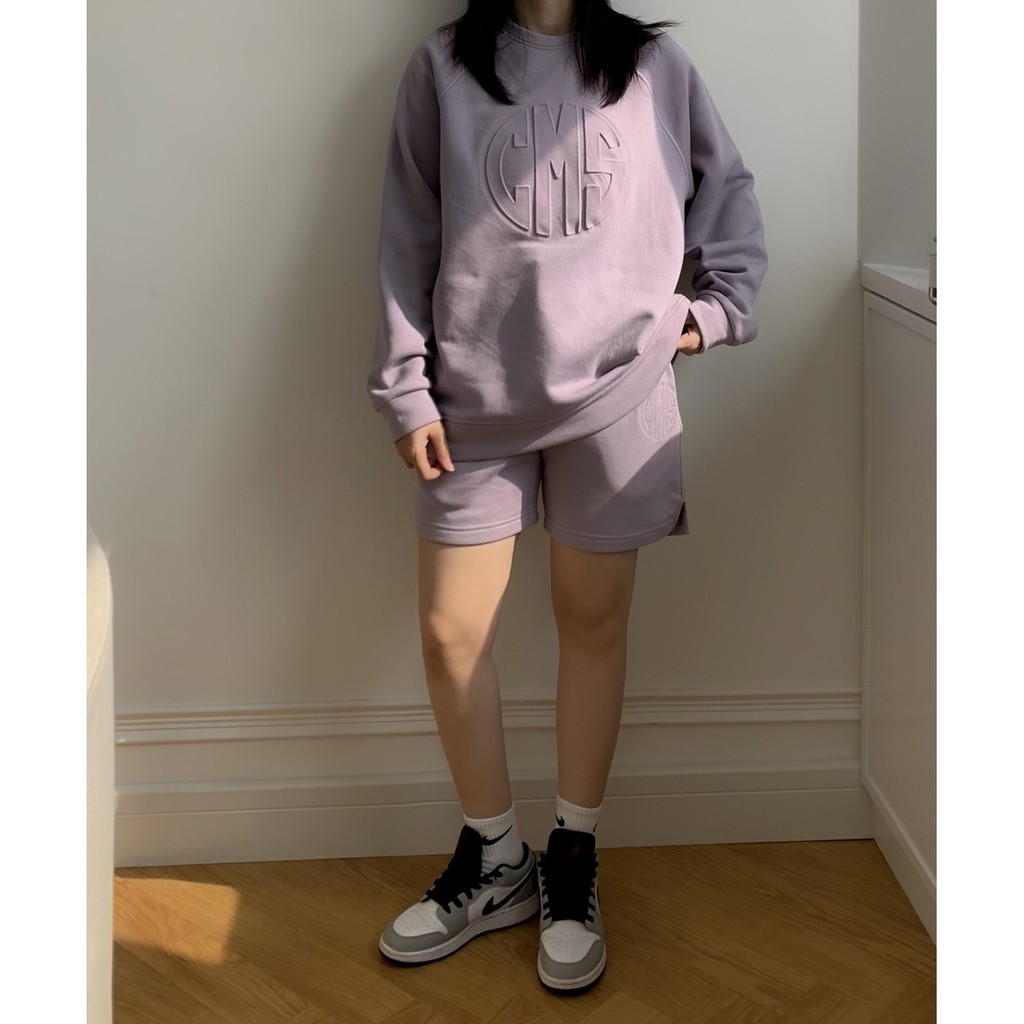 COMMON SENSE-Bộ nỉ màu tím khói Emboss | BigBuy360 - bigbuy360.vn