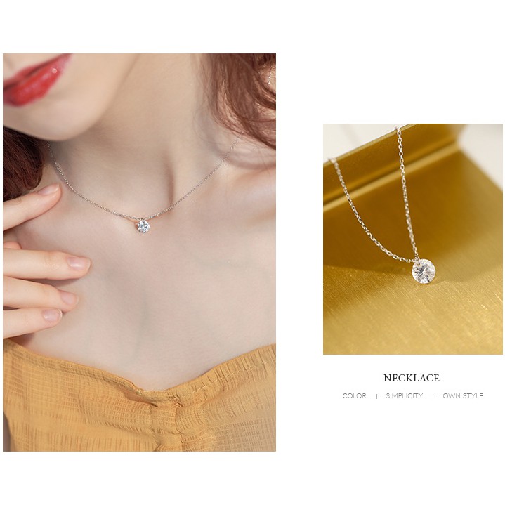 📛 RẺ VÔ ĐỊCH 📛 DÂY CHUYỀN MẶT NGỌC MẠ BẠC 925 XINH XẮN DÀNH CHO NỮ