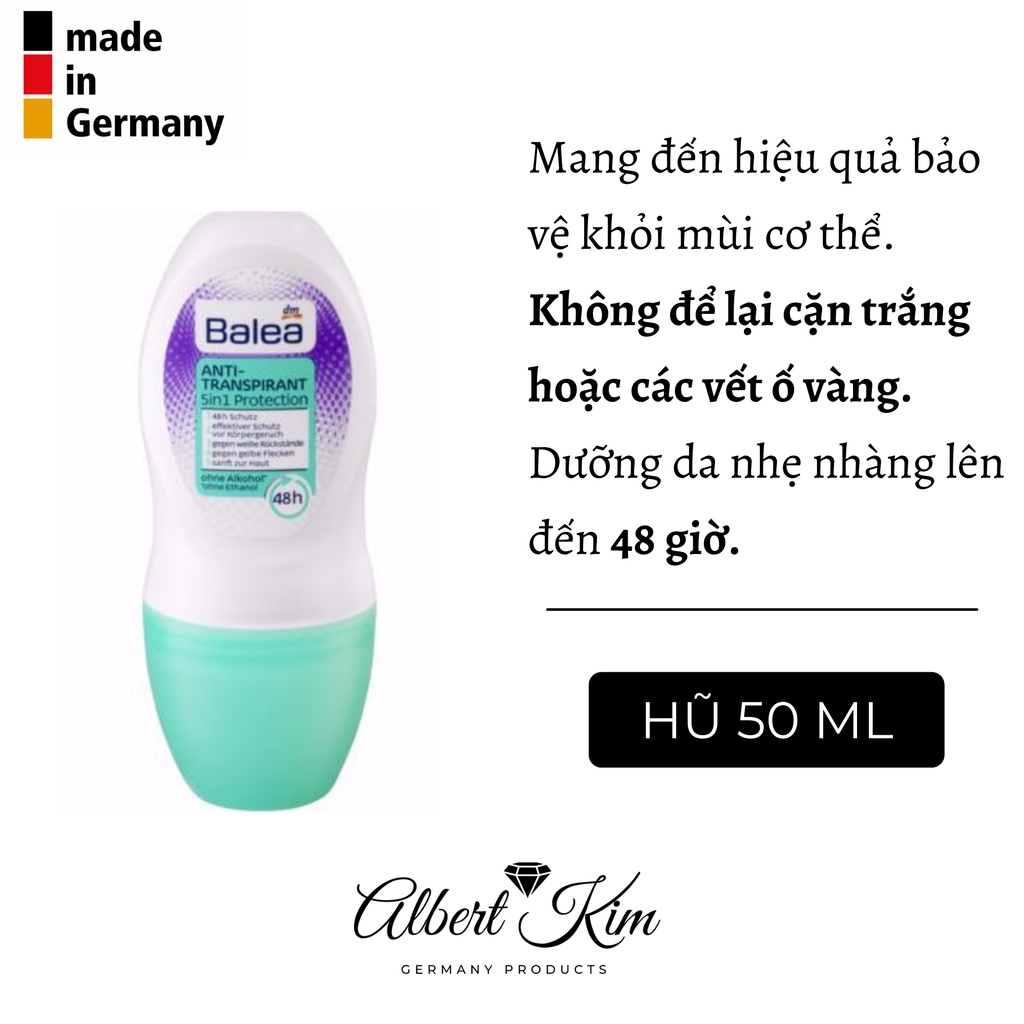 [ Hàng Đức ] Lăn khử mùi Balea nội địa Đức, ngăn mùi hiệu quả, khô thoáng