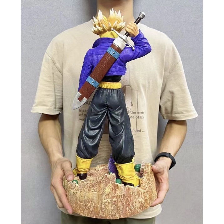 Cao 51cm - nặng 3,2kg Mô hình cao cấp Dragonball - Super Saiyan Trunks SS2 - Có 2 đầu thay thế