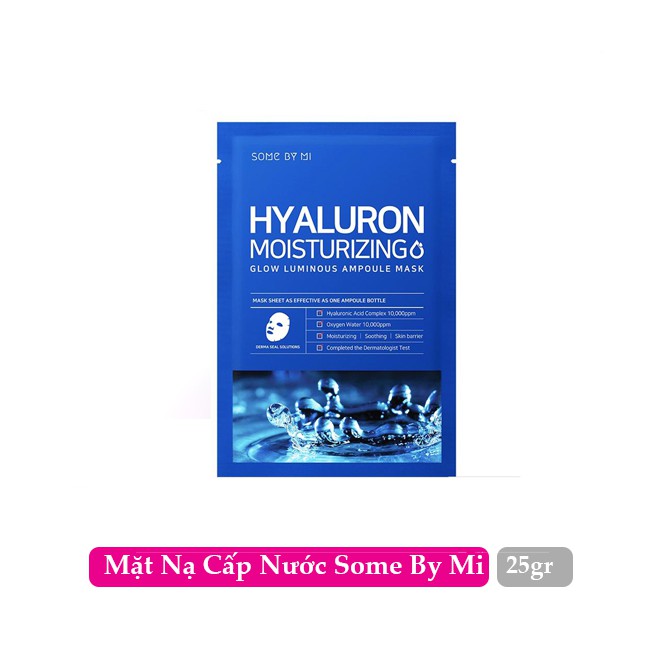 Mặt Nạ Some By Mi Hyaluronic Acid Dưỡng Ẩm Da 25g Hyaluron Moisturizing Sheet Mask