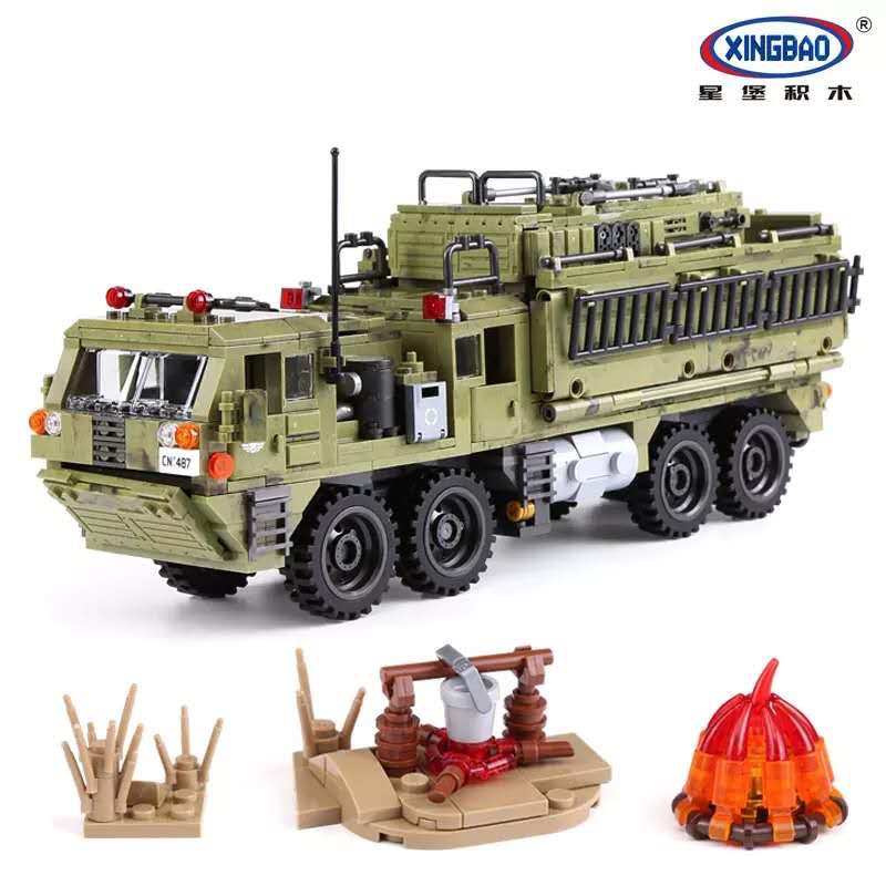 Bộ Lắp Ráp mô hình Xe Tải Quân Sự Hạng Nặng Xingbao 06014 - Army XB06014