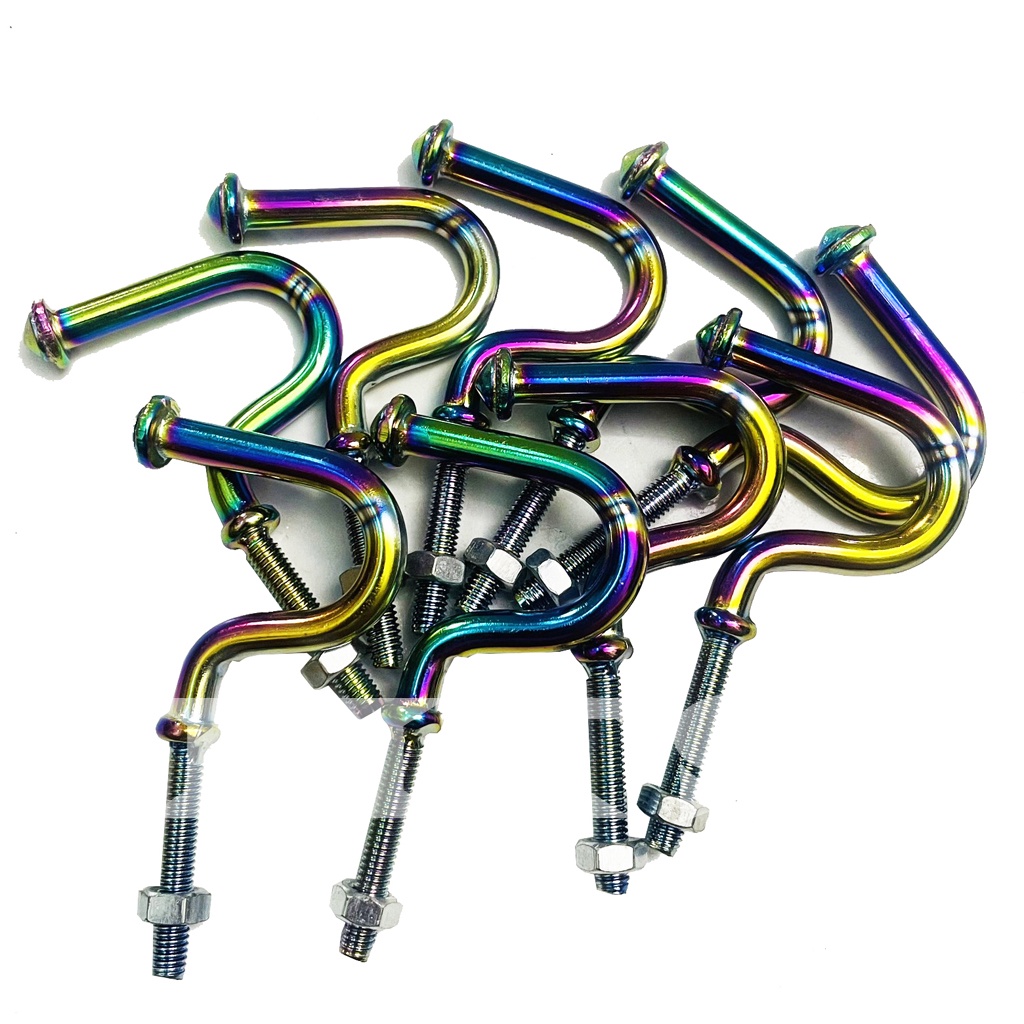 Móc Treo Đồ Xe Máy Loại Kẹp-Chữ U-Lưỡi Câu Titan MTS