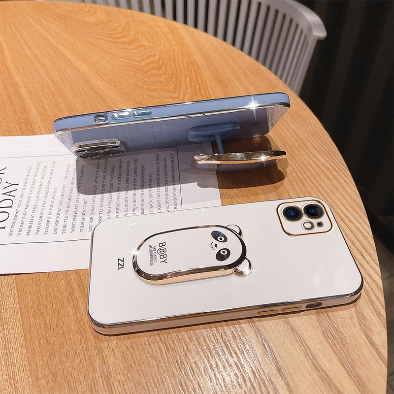 Ốp Điện Thoại Hình Gấu Trúc 3d Chống Sốc Cho iPhone 6 plus 6s plus 7 plus 8 plus xs max xr 11 pro max 12 pro max 13 pro max