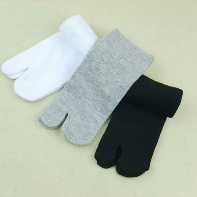 Tất tabi xỏ ngón, tất xỏ ngón đi geta với ba màu đen, trắng, xám - CORNCOSPLAY