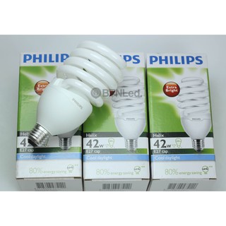 Bóng đèn PHILIPS Compact Helix 42W E27 - ÁNH SÁNG TRẮNG - [HÀNG CHÍNH HÃNG] - TIết kiệm điện, dạng xoắn