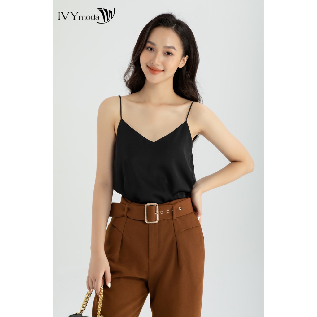 Quần dài nữ kèm đai thiết kế IVY moda MS 22M6300 | BigBuy360 - bigbuy360.vn
