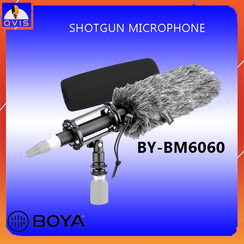 Boya BY-BM6060 - Micro Định Hướng (Shotgun) Cho Máy Ảnh, Máy Quay Chuyên Dụng Phỏng Vấn, Quay Phim, Ghi Hình Ngoài Trời