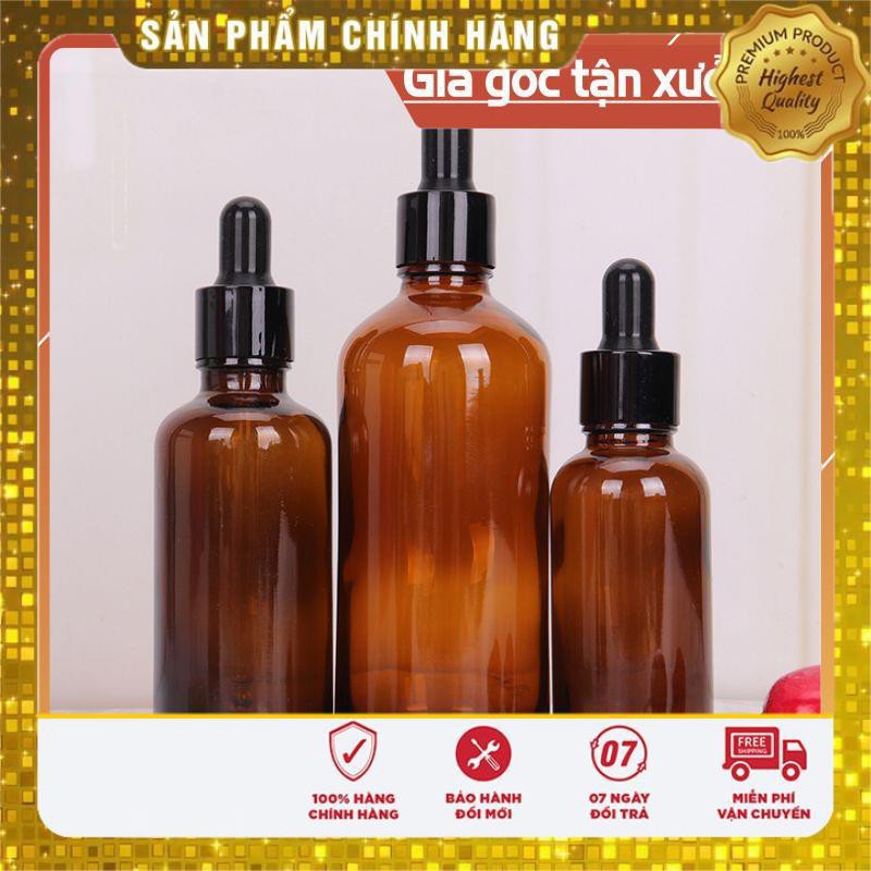 [50ml] Lọ đựng tinh dầu bóp giọt khoen đen / chai lọ chiết mỹ phẩm