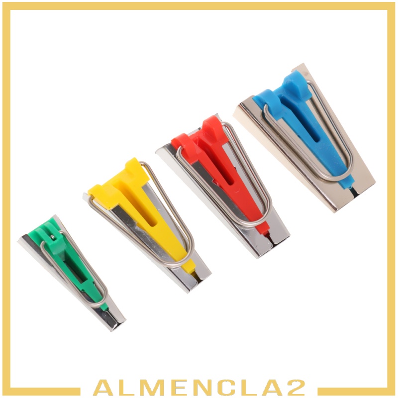 [ALMENCLA2] 4x Fabric Bias Tape Maker Binding Tools 6/12/18/25mm for Sewing Quilting