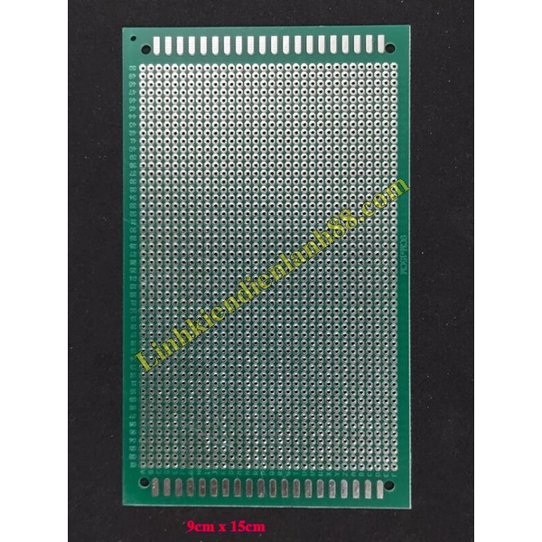 PCB lỗ 9x15cm phíp thủy tinh 1 mặt.