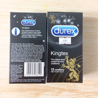 Bao cao su Durex Kingtex - Ôm vừa khít không lo tuột bao