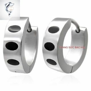 Khuyên tai bạc nam cao cấp 97%