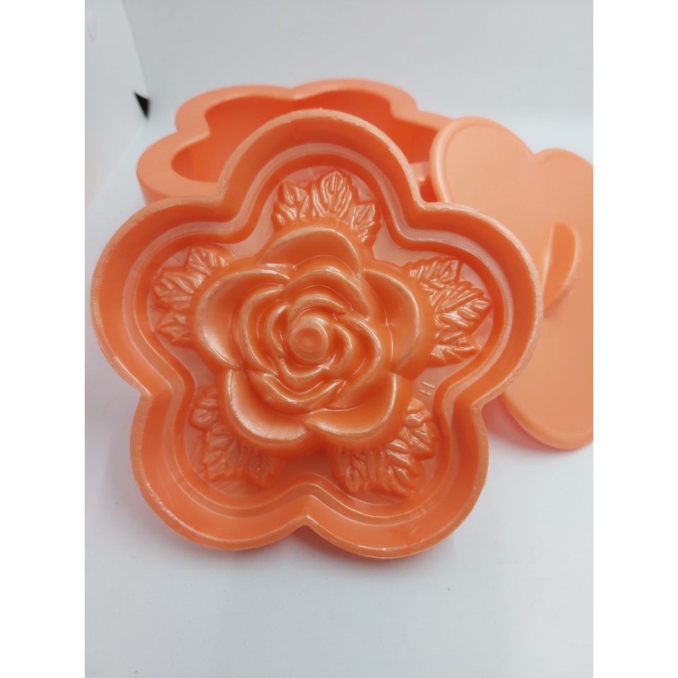 KHUÔN XÔI BÔNG MAI 13 CM HÌNH HOA HỒNG & SEN
