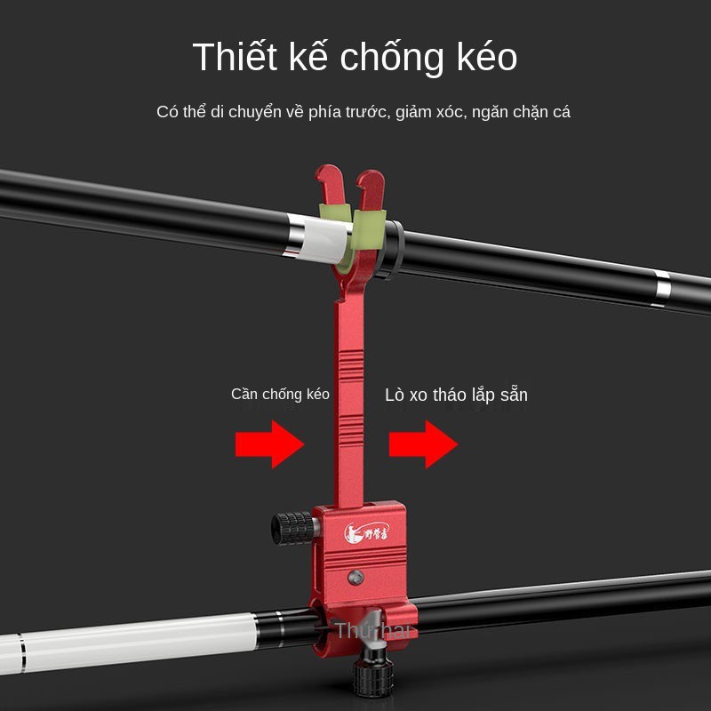 Giá đỡ cần lớn sau khi dỡ khóa móc để tránh kéo câu khổng lồ Đặc biệt phụ kiện cá tháp pháo