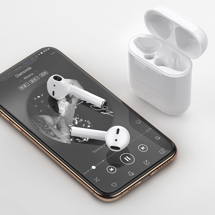 Tai Nghe Bluetooth Không Dây inpods i12 TWS | Vỏ ốp lưng Case Airpods 1/2 - Awifi Case