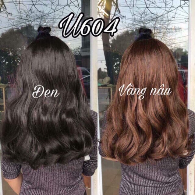Tóc giả kẹp chữ u 🥰 freeship 50k🥰kẹp nữa đầu chữ u xoăn dợn lửng cao cấp 50cm
