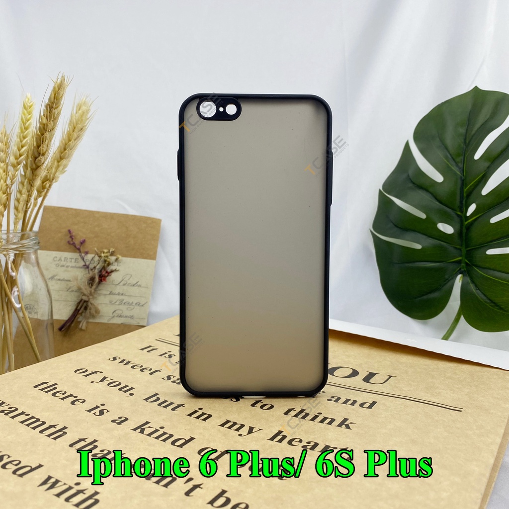 Ốp lưng Basic nhám chống sốc bảo vệ camera dành cho Iphone 6- 7-  8 Plus,X/XS, XR, XS Max, 11,12,13, Mini/ Pro/ Pro max
