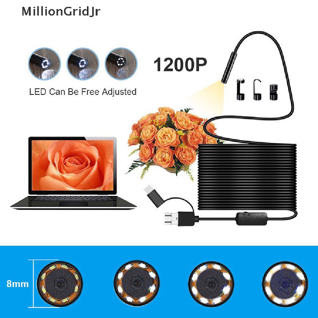 Camera Nội Soi 3 Trong 1 USB Type-C 5.5 / 7 / 8mm HD IP68