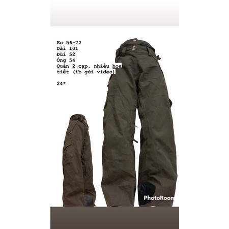 Quần gió túi hộp cargo Mã 150