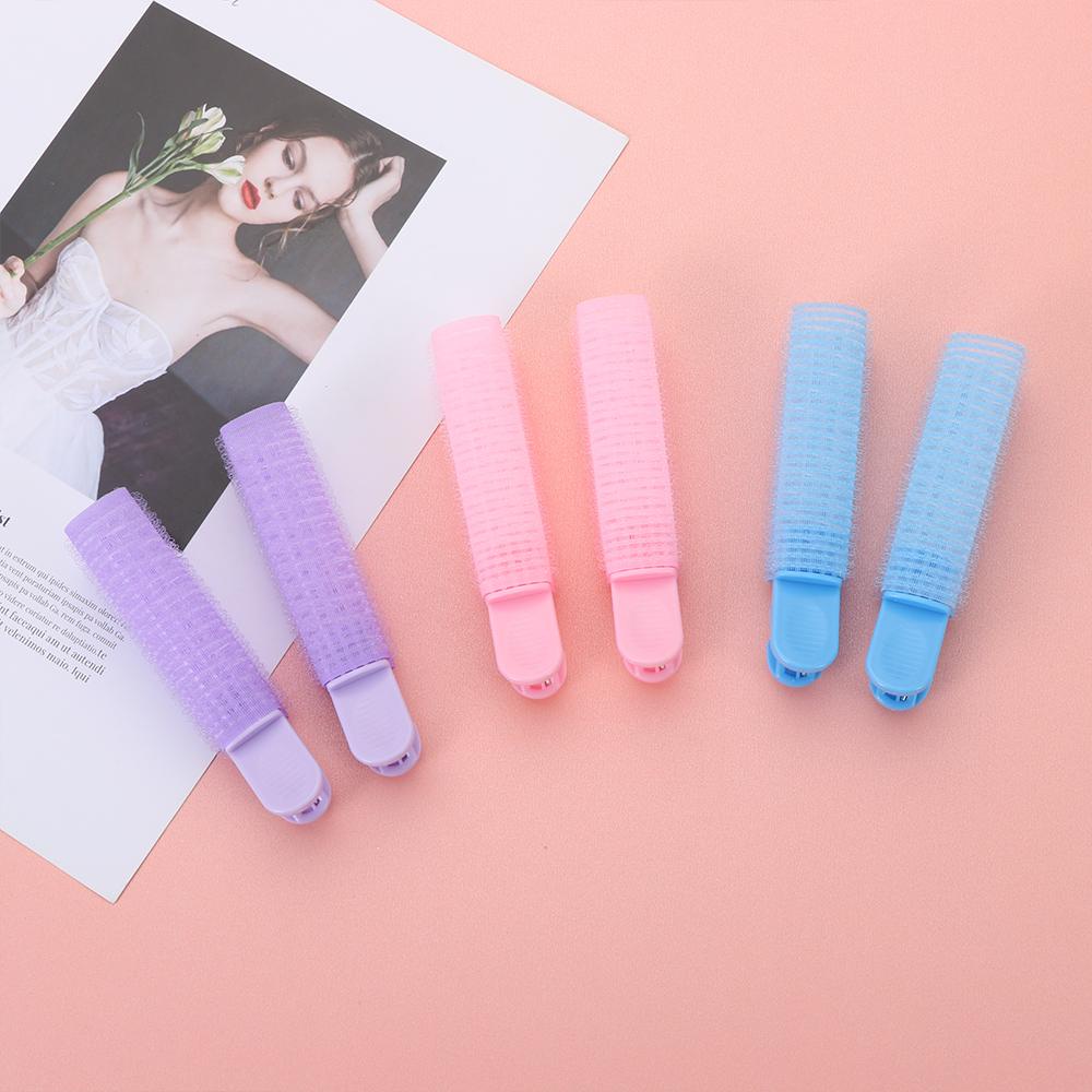 Set 2 Kẹp Tóc Mái Bằng Nhựa Tạo Kiểu Tóc Xoăn