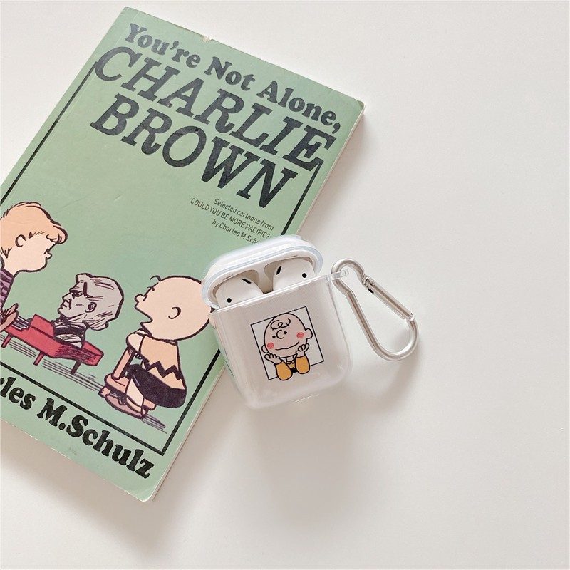 Vỏ bảo vệ hộp sạc tai nghe AirPods 1/2/Pro bằng PC chống rơi họa tiết Snoopy xinh xắn | BigBuy360 - bigbuy360.vn