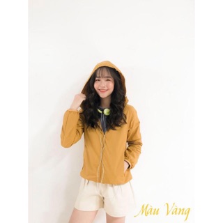 Áo gió nữ Uni 2 lớp chống nước cao cấp (kèm túi đựng áo)