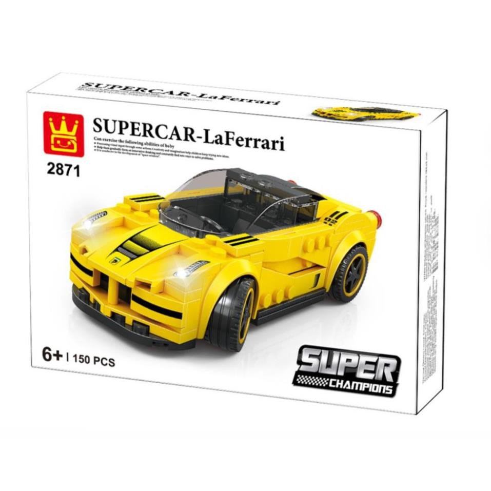 Lego Ghép Hình Siêu Xe Ferrari SP714