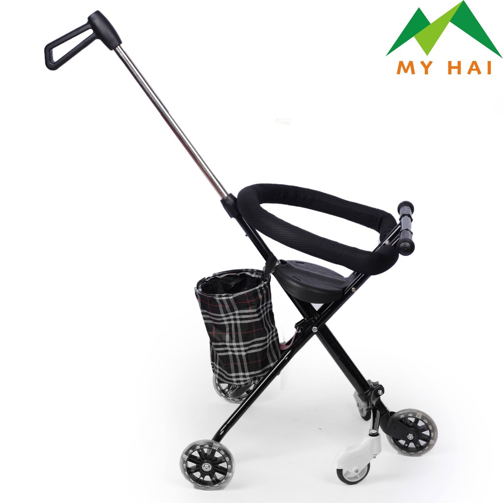 Xe đẩy trẻ em gấp gọn tiện dụng có giỏ đựng đồ